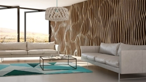 Modern Design Wand aus Massivholz Linz Modern Design Wand aus Massivholz Linz