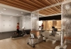 Fitnessraum im Wellness Minimal Design